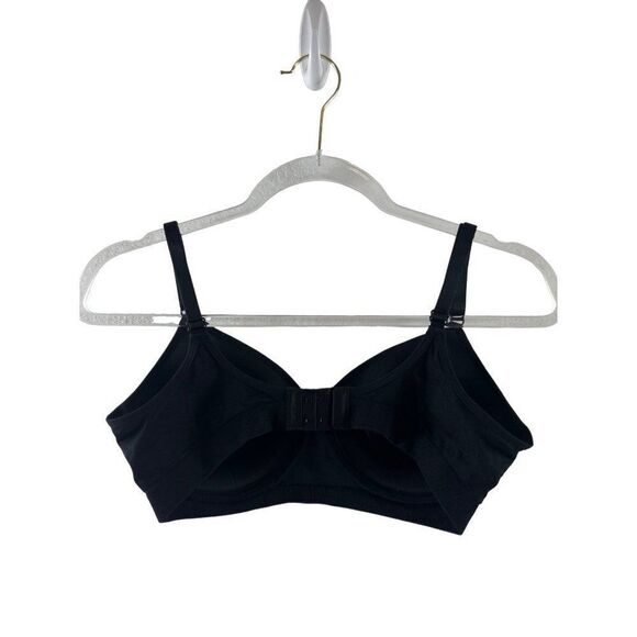 Fruit of the Loom Wireless Lightly Padded Bra Back Closure Size 34D/36C Black - Picture 3 of 6